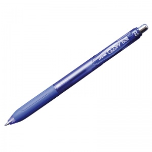 Ручка шариковая автоматическая Crown Quick Dry (0.3мм, синий цвет чернил, гибридные чернила) 1шт. (QD-018)