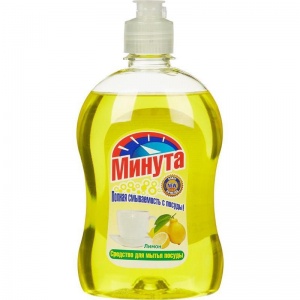 Средство для мытья посуды Минута, отдушка лимон, 500мл (4605845000398), 12шт.