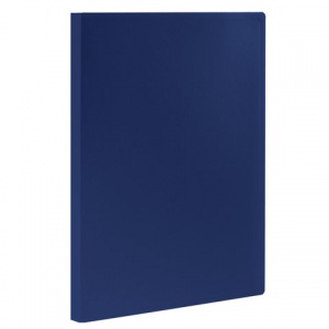 Папка файловая 10 вкладышей Staff (А4, пластик, 500мкм) синяя, 15шт. (225688)