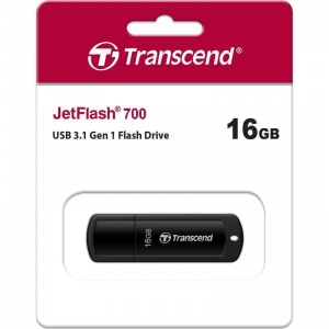 Флэш-диск USB 16Gb Transcend Jetflash 700, черный (TS16GJF700)