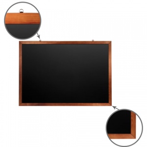 Доска магнитно-меловая Brauberg (100x150см, деревянная окрашенная рамка) черная (236895)