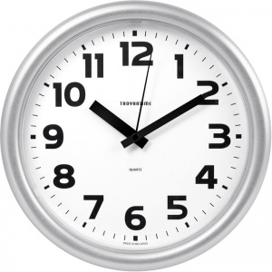 Часы настенные аналоговые Troyka 21270216, круглые, 24.5х24.5х3.6см
