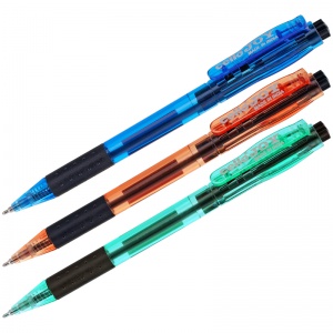 Ручка шариковая автоматическая Cello Joy Neon tinted (0.5мм, синий цвет чернил, разные цвета корпуса) 1шт. (352)