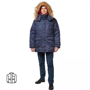 Спец.одежда Куртка зимняя мужская з28-КУ, синий (размер 52-54, рост 182-188)