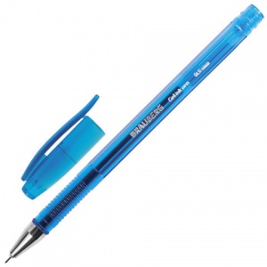 Ручка гелевая Brauberg Income (0.35мм, синий, игольчатый наконечник) 12шт. (141516)