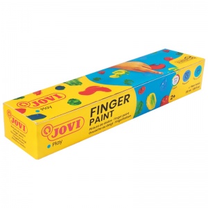 Краски пальчиковые 5 цветов Jovi, по 35г, картонная коробка (540)