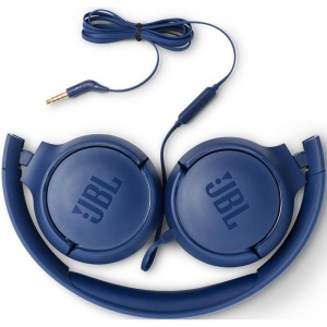 Наушники полноразмерные JBL T500, проводные, синий