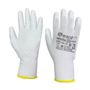 Перчатки защитные нейлоновые с полиуретановым покрытием, размер 8 (M), 1 пара