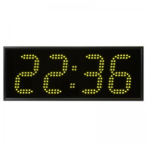 Часы настенные цифровые Импульс Электронное табло 413-T-EG2, 46x18x6.5см