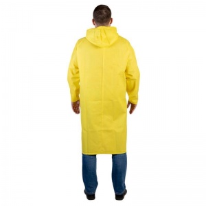 Плащ дождевик Jeta Safety JRC01 полиэтиленовый, желтый (размер 52, рост 176)