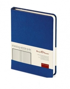 Ежедневник недатированный А6 Bruno Visconti Megapolis (160 листов) обложка кожзам, синяя (88х131мм) (3-283/01)