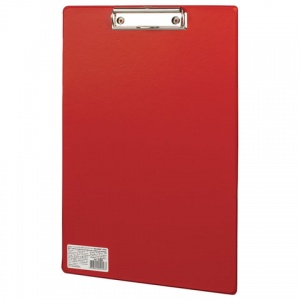 Доска-планшет Brauberg Comfort (А4, до 50 листов, картон/пвх) красный (222658), 45шт.