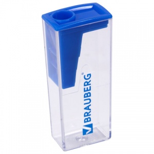 Точилка ручная пластиковая Brauberg Assistant (1 отверстие, с контейнером) 24шт. (228451)