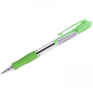 Ручка шариковая автоматическая Pilot Super Grip (0.32мм, синий цвет чернил, масляная основа, корпус зеленый) 1шт. (BPGP-10R-F-SG)