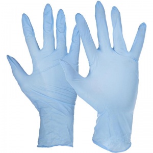 Перчатки одноразовые нитриловые смотровые Armilla, нестерильные, неопудренные, размер L (8-9), голубые, 50 пар