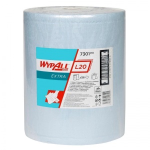 Салфетка хозяйственная Kimberly-Clark Wypall L20 (38.5x32.5см) нетканая, 500 листов в рулоне (7301)