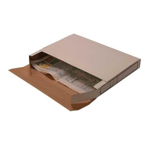Лоток-коробка ОфисСтандарт (А3, 50мм, картон, разобранный) серый