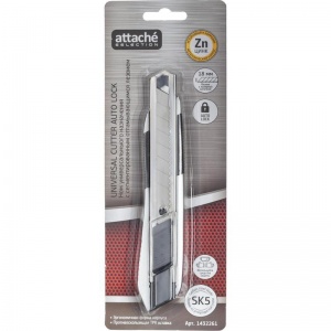 Нож универсальный Attache Selection SX998 (ширина лезвия 18мм), 6шт.