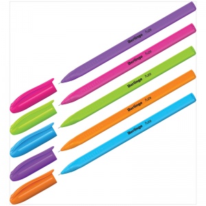 Ручка шариковая Berlingo Triangle Fuze Stick (0.3мм, синий цвет чернил, разные цвета корпуса) 30шт. (CBp_05218)