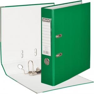 Папка с арочным механизмом Attache (75мм, А4, картон/пвх) зеленая