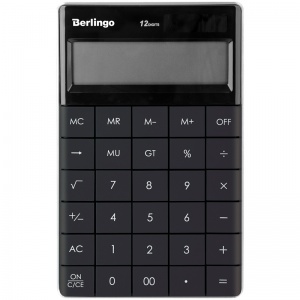 Калькулятор настольный Berlingo (12-разрядный) антрацит (CIA_100)