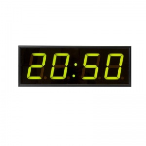 Часы настенные электронные Импульс 410-EURO-G, цвет свечения зеленый, 440x160x75мм