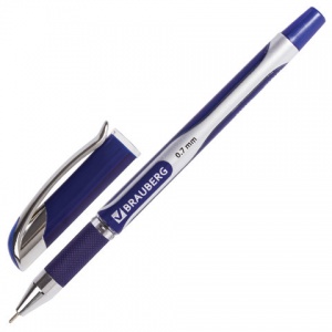 Ручка шариковая Brauberg Sigma Plus (0.35мм, синий цвет чернил, масляная основа) 12шт. (OBP111)