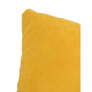 Подушка декоративная Buenas Noches 40x40см, силиконизированное волокно/канвас желтая