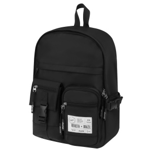 Рюкзак школьный Berlingo Tasty "Black rubusta", 40x28x15см, 1 отделение, 7 карманов, уплотненная спинка (RU09157)