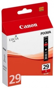 Картридж оригинальный Canon PGI-29R (2370 фото 10x15) красный (4878B001)