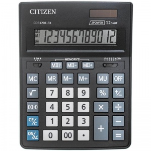 Калькулятор настольный Citizen Business Line CDB1201-BK (12-разрядный) черный (CDB1201-BK)