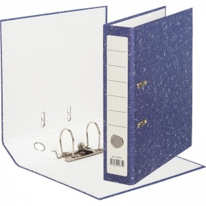 Папка с арочным механизмом Attache Economy (75мм, А4, картон/бумага) синяя