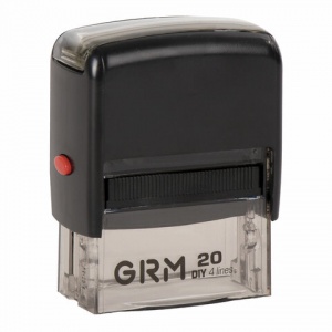 Штамп самонаборный GRM 20 (38х14мм, 3 строки, без рамки) (GRM20)