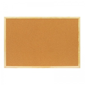 Доска пробковая Attache (90х60см, деревянная рамка, коричневая)