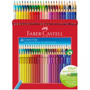 Карандаши цветные 48 цветов Faber-Castell Grip (3гр) картон., европодвес (112449)