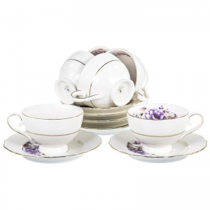Чайный набор фарфоровый Balsford Грация, на 6 персон (12 предметов) (101-12019)