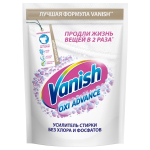 Пятновыводитель-отбеливатель Vanish Oxi Advance Мультисила, порошок, для белых тканей, 400г (3143449)