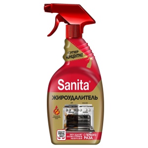 Чистящее средство для кухни Sanita "Жироудалитель Gold", спрей с курком, 500мл (22804)