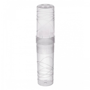 Пенал-тубус Стамм "Crystal", 195x45мм, пластик, прозрачный (ПН55)