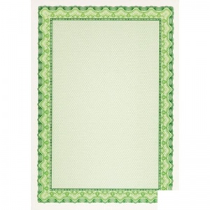 Сертификатная бумага Decadry (А4, 115г, рамка зеленая) 25шт. (DC-OSD4054)
