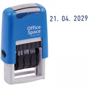 Датер автоматический ленточный OfficeSpace (1 строка, 3мм, банк) (BSt_40523)