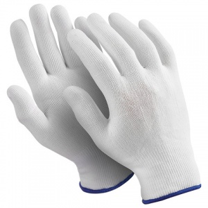 Перчатки защитные нейлоновые Manipula Specialist "Микрон", размер 9 (L), белые, 10 пар (TNY-24/MG-101)