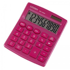 Калькулятор настольный Citizen SDC-810NR (10-разрядный) розовый (SDC-810NRPKE)