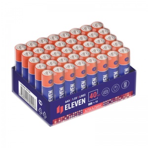 Батарейка Eleven AAA/LR03 (1.5 В) алкалиновая (картон, 40шт.) (301746)