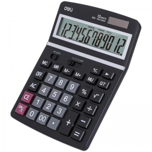 Калькулятор настольный Deli 1631 (12-разрядный) черный