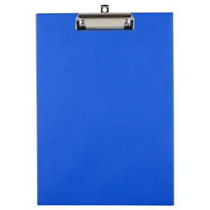 Папка-планшет с крышкой OfficeSpace (А4, ПВХ, с зажимом) синий (ППС_49761)