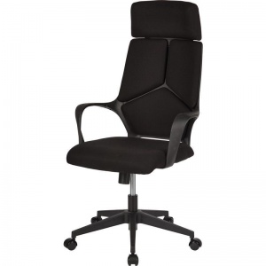 Кресло руководителя Easy Chair 680 TS, ткань черная, пластик черный