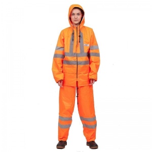 Костюм влагозащитный ПВХ Extra-Vision WPL куртка/брюки, оранжевый, с СОП (размер 44-46, рост 182-188)