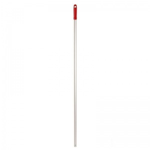 Ручка для щеток Про алюминиевая 140см с красным наконечником