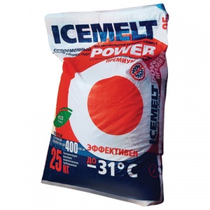 Реагент противогололедный Icemelt Power 25кг, до -31°С, мешок